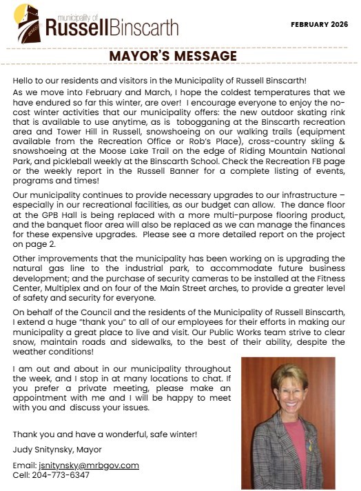 February 2026 Mayor's Message