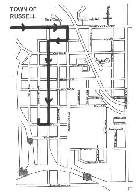 2026 Prairie Walleye Classic Boat Parade Route