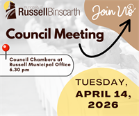Reminder for Council Meeting April 14 at 6:30 pm