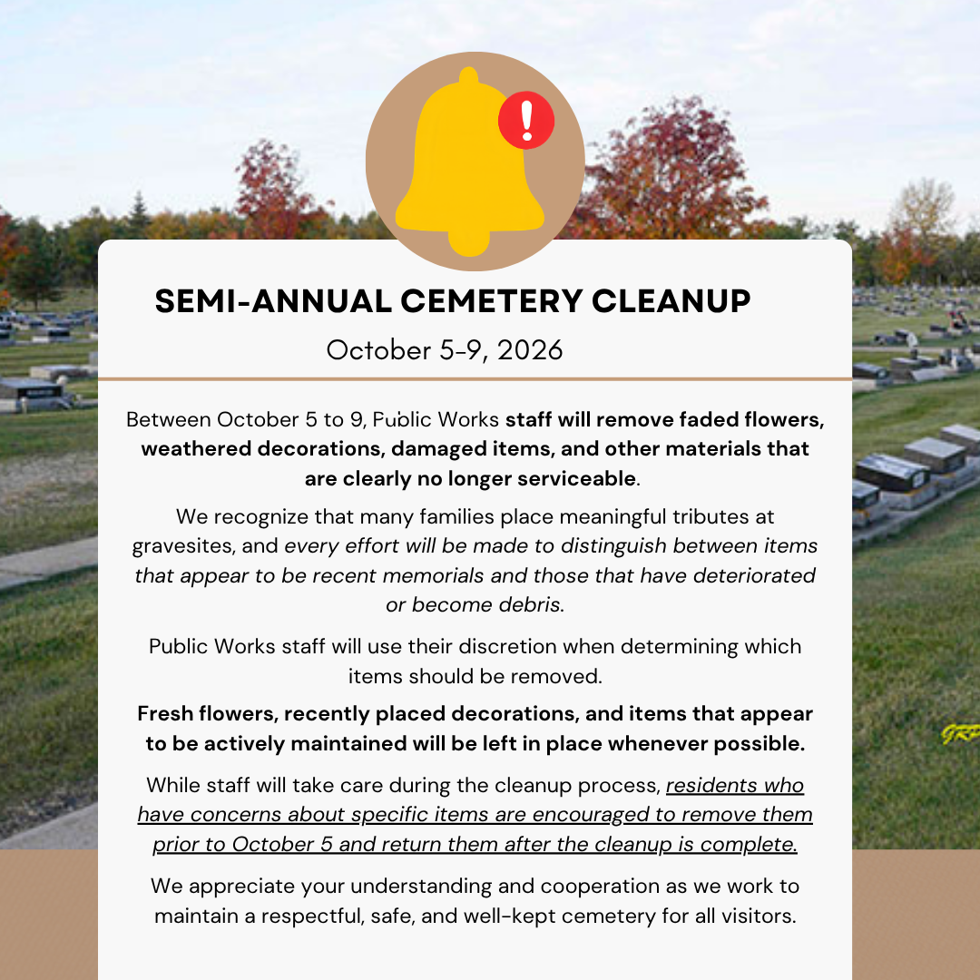 2026 Fall Cemetery Clean Up
