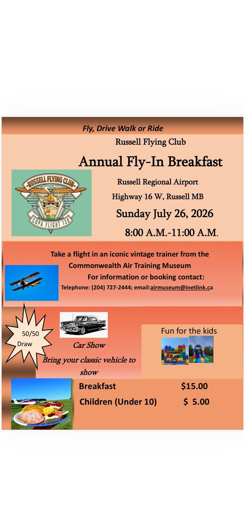 Flying Club Annual Fly-In Breakfast 2026