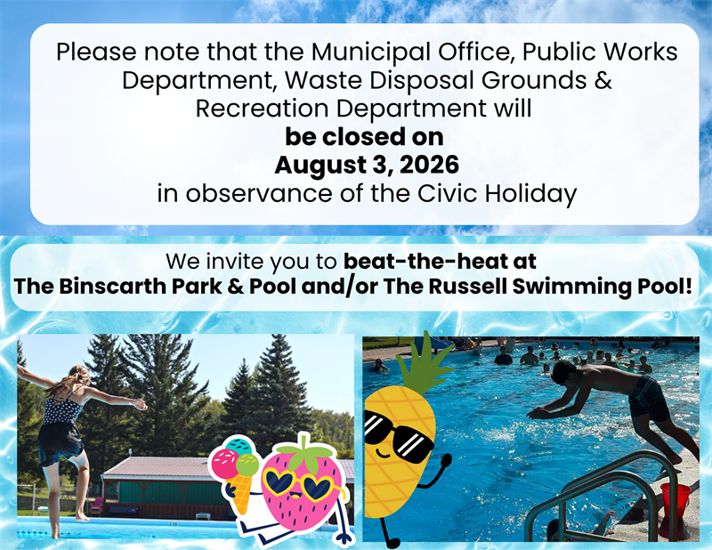 Aug 3 Closure-civic holiday