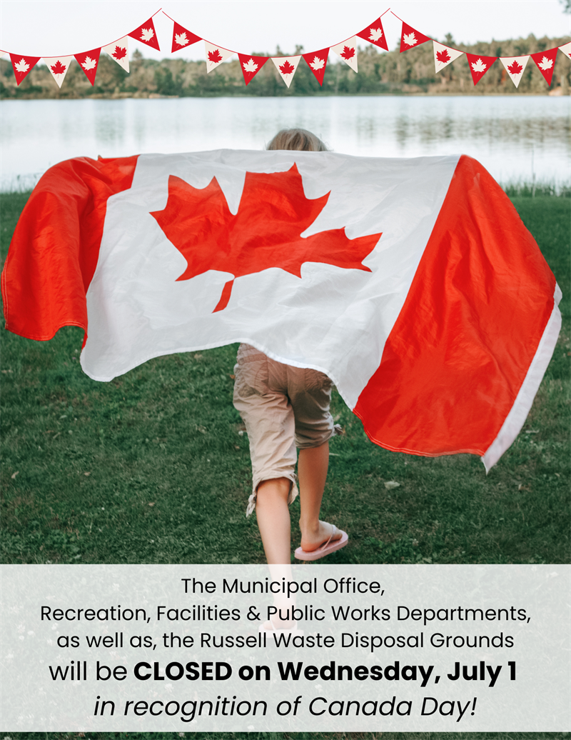 Canada Day Closure alert