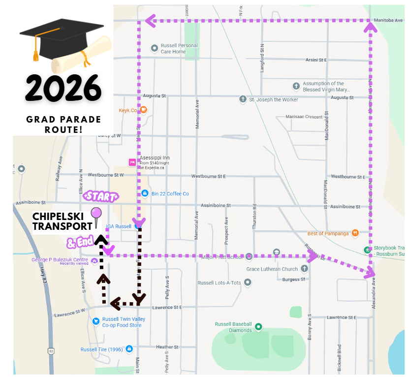2026 Grad Parade Route