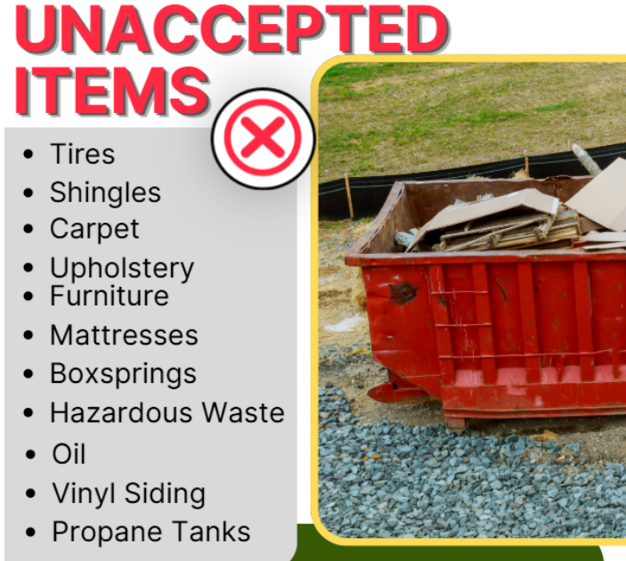 Binscarth WDG Unaccepted Items